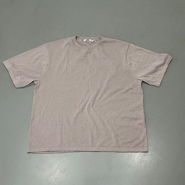 UNIQLO U ニットTシャツ ピンク 半袖 半袖Tシャツ