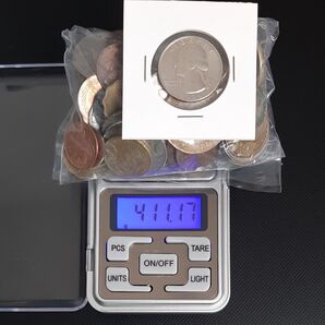 外国コインまとめ売り 約400g 雑銭