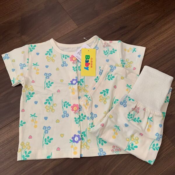 新品 未使用 半袖 腹巻き型 しまむら パジャマ 90cm