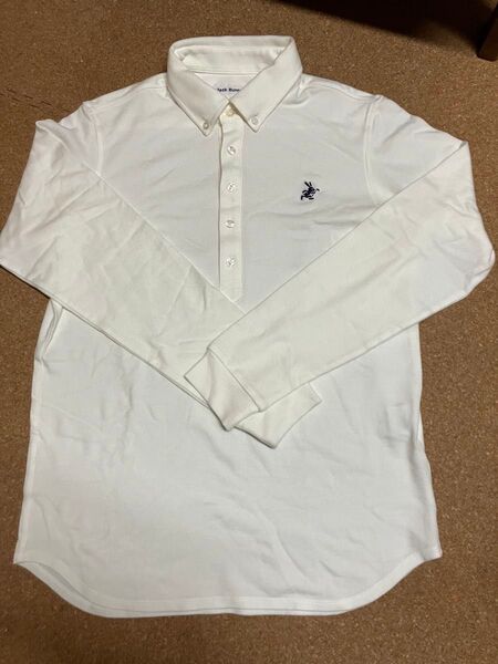 ジャックバニー ゴルフシャツ メンズ長袖シャツ ホワイト系 サイズ6(XL)秋冬用