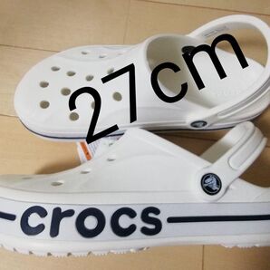 4【スペシャルsale】新品タグ付 クロックス ホワイト(白)メンズ レディース 27cm