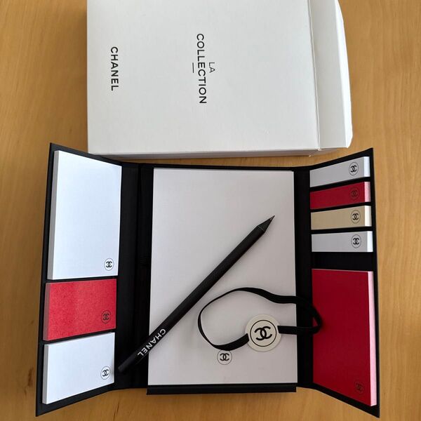 ☆新品未使用 CHANEL シャネル 付箋 ノベルティ メモ帳 鉛筆 LA COLLECTION ペンシル 文房具 限定