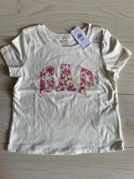 GAP 花柄ロゴTシャツ 95cm