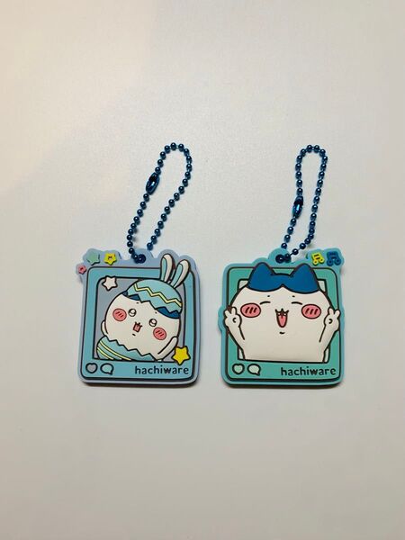 ☆新品☆ ちいかわ ぷっくりラバマスグミ4 ラバーマスコットキーホルダー ハチワレ 2点