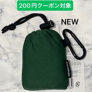 【ダークグリーン】スタンダードプロダクツ くしゅっとコンパクト エコバッグ SNS話題 軽量 男女兼用 レディース メンズ キッズ