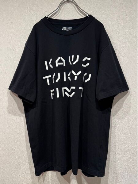 UT UNIQLO×KAWS ユニクロ×カウズ プリントTシャツ 東京ファースト ブラック XL