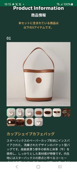 【抽選販売品】スターバックス スタバ リワード マイカスタマイズジャーニー カップシェイプカフェバッグ のみ