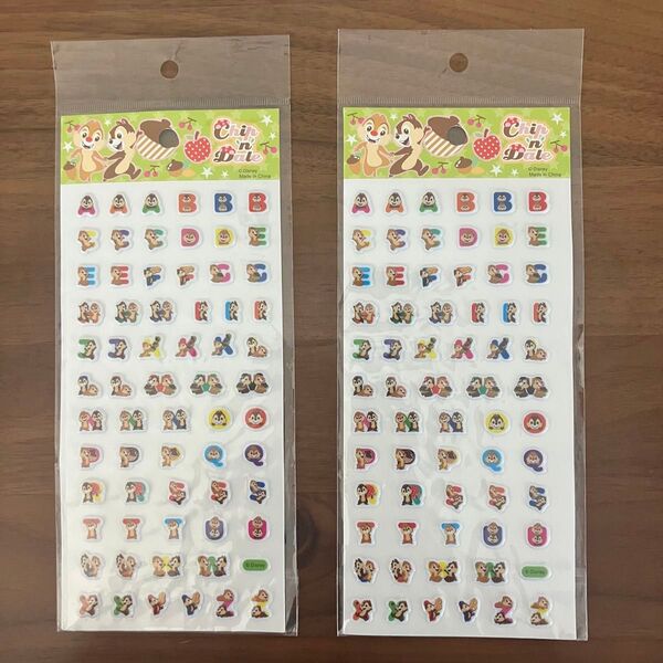 ディズニー チップとデール ぷくぷくシール ぷっくりシール