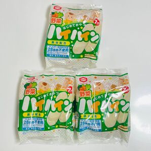 野菜ハイハイン 2枚×12袋×3セット キッズ 亀田製菓 7ヶ月頃から 国産米