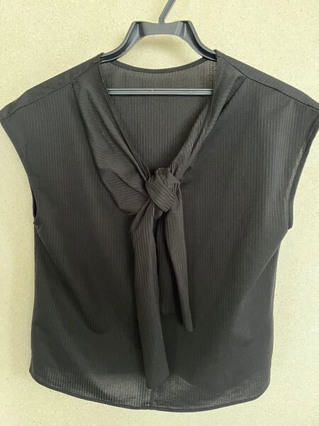 ROPE 黒カットソー ノースリーブ サイズ38 トップス