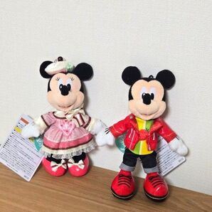 ディズニー ヴァネロペ パルパルーザ ミッキー ミニー ぬいぐるみバッジ スウィーツポップワールド 新品未使用タグ付き