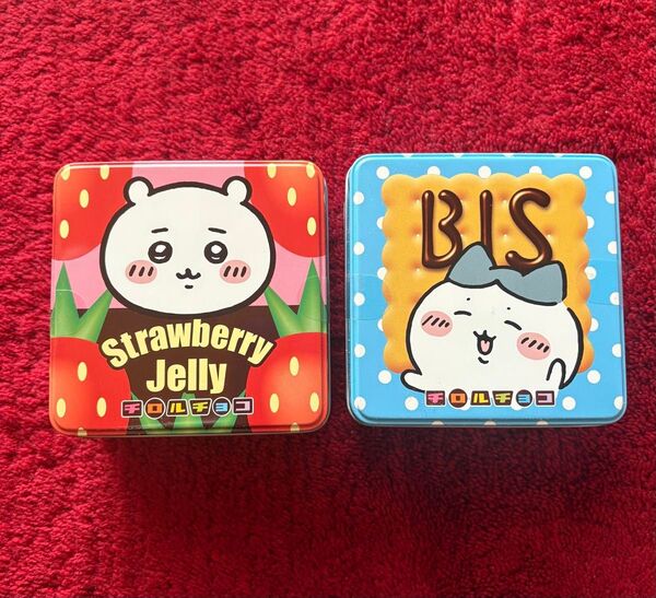 ちいかわ チロルチョコ缶 ☆ ちいかわ&ハチワレ 未開封品
