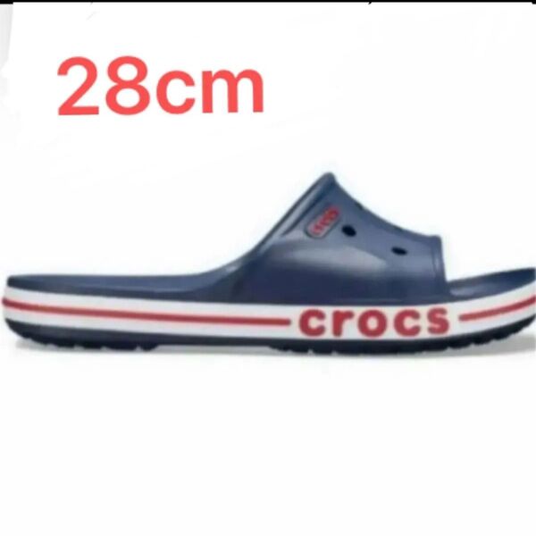 サンダル クロックス crocs バヤバンド スライド 28cm ネイビー