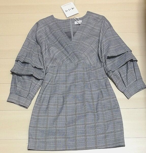 セレクトショップにて購入 チェックワンピース新品タグ付き Sサイズ