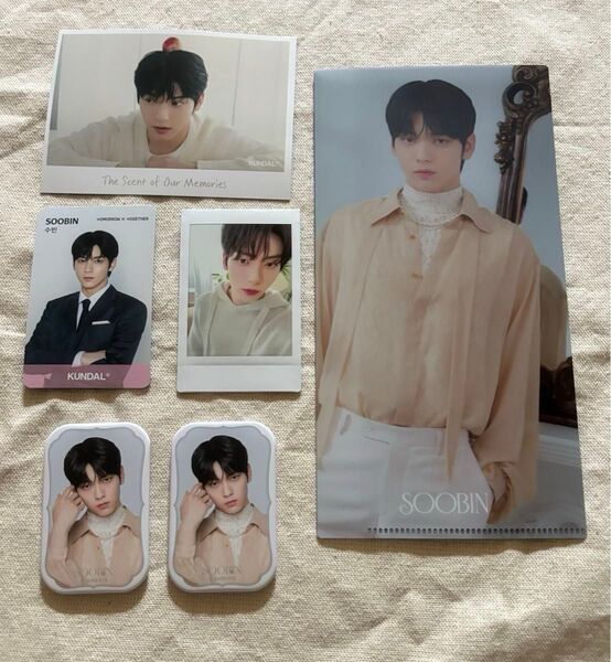 TXT スビン 缶バッジ、チケットファイル、写真、チェキ