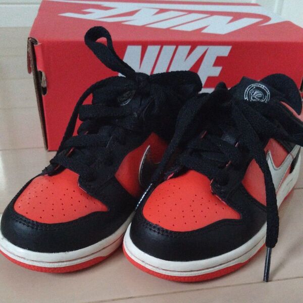 NIKE DUNK LOW GS 16.5cm レッド