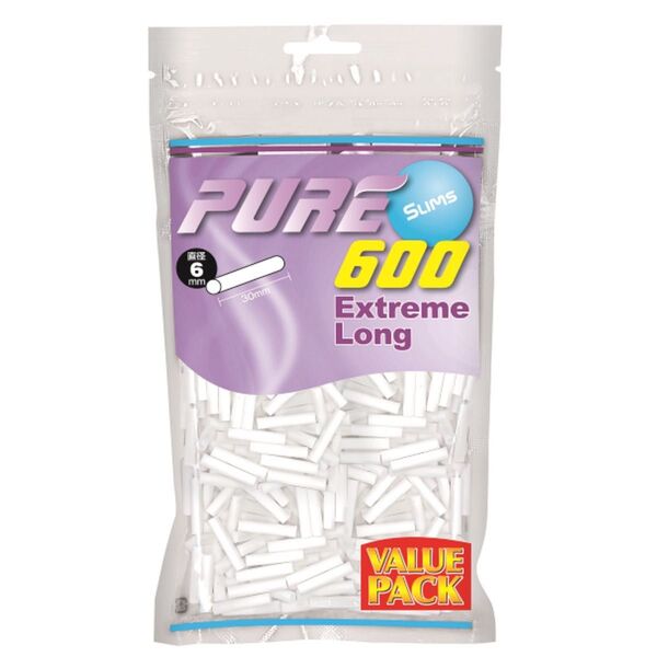 PURE 手巻きタバコ用フィルター6mm x 30mm バリューパック600