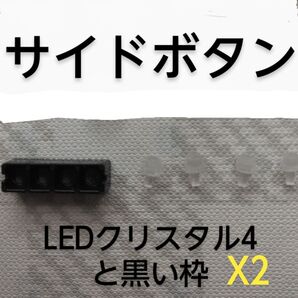 ジョイコンのスライド部分、LEDクリスタル4と黒い枠 X2 ①