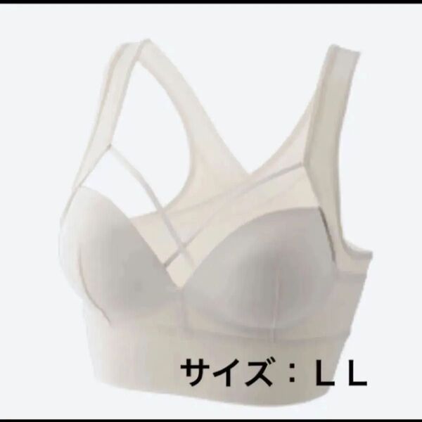 アガリズム AGARISM×GYDA ナイトブラ グレージュ LLサイズ スポーツブラ ノンワイヤー