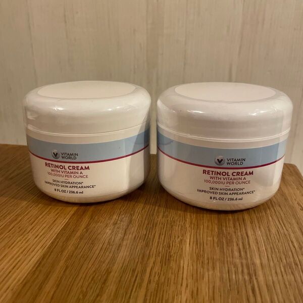【新品未開封】ビタミンワールド Retinol Cream 236.6×2個