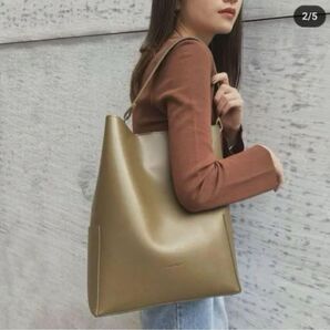 RANDEBOO bucket bag オリーブグリーン 通勤 斜め掛け ビジネス