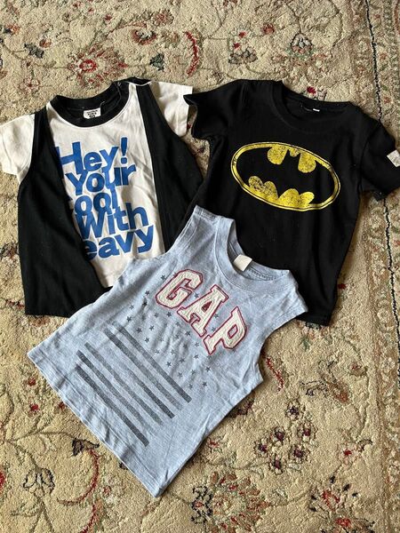 90㎝ 95㎝ 男の子 まとめ売り tシャツ ランニングシャツ ギャップ SHORH KID'S バッドマン ボーイズ 子供服