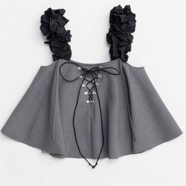 MAISON SPECIAL Flower Strap 2way Tops