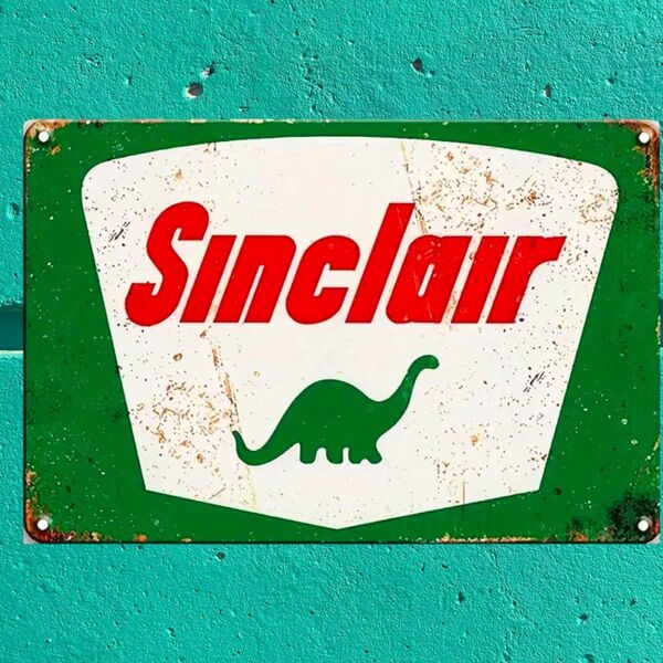 K374 ブリキ 看板 Sinclair アメリカン雑貨 アメリカンインテリア ガレージ 世田谷ベース ウォールデコレーション