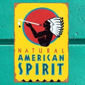 K453 ブリキ看板 AMERICAN SPIRIT アンティーク インテリア ガレージ ウォールデコレーション