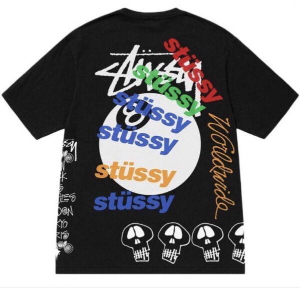ステューシー FUZZY DICE STUSSY Tシャツ 黒