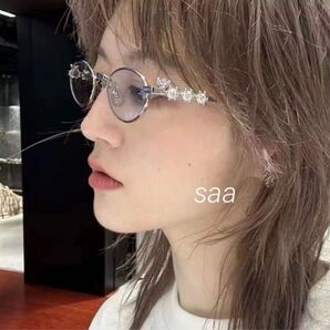 【残り5点】新品 gentle monster d'heygere風 シルバー 眼鏡 リムレス 1〜5を選択