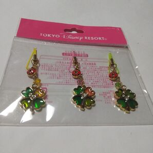 TOKYOディズニーリゾート ミッキー 四つ葉のクローバー&てんとう虫 ストラップセット