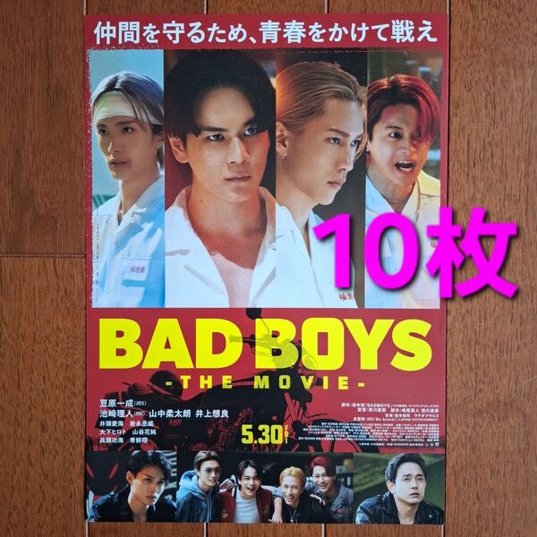 映画 バットボーイズ フライヤー チラシ JO1 INI M!LK 豆原一成 池崎理人 山中柔太朗