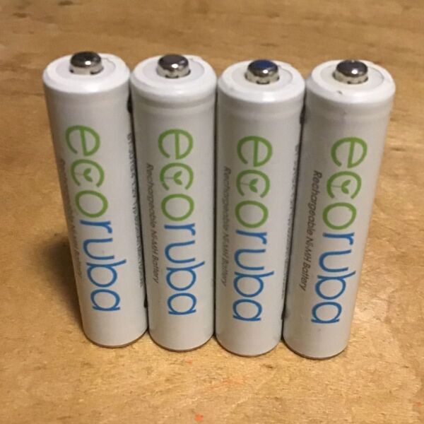 オーム電気 ecoruba 充電式ニッケル水素電池 単4形 4本セット