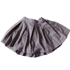 チェック柄スカート グレー系 キッズスカート