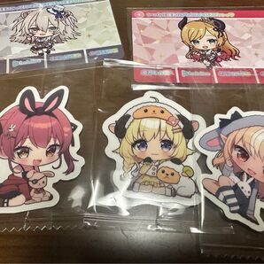 ホロライブ カードダス チョコクランチ ダイカットステッカー 5点セット
