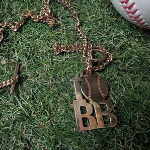 【希少品】野球用 BASEBALL ゴールド ネックレス メンズ アクセサリー