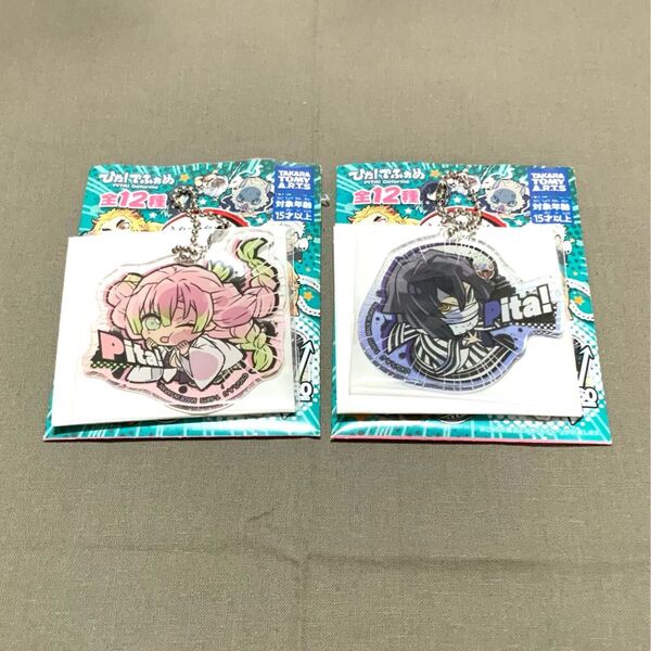 鬼滅の刃 ぴた!でふぉめ vol.5 アクリルキーホルダー 2点セット 伊黒小芭内 甘露寺蜜璃 おばみつ