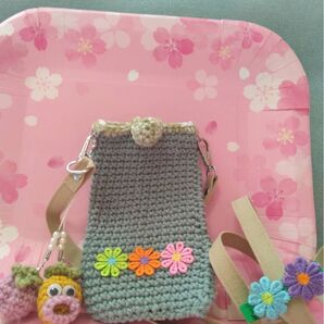 パクパクモンスター スマホショルダー グリーン