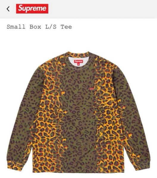 SUPREME Small Box L/S Tee "Cheetah"