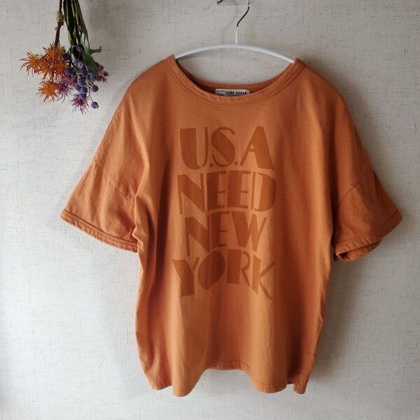 ☆CUBE SUGAR☆Tシャツ☆カットソー☆バックフリル☆M☆