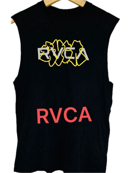 【RVCA】10%値下げOK ブラック ノースリーブ タンクトップ ルーカ