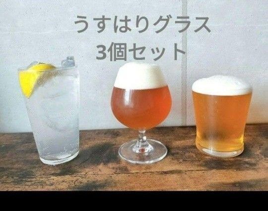 新品未使用 アルコールグラス3個セット ビールグラス クラフトビールグラス