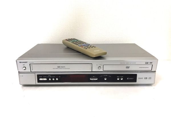 7D011【動作品】SHARP ビデオデッキ DV-NC750 DVDプレーヤー