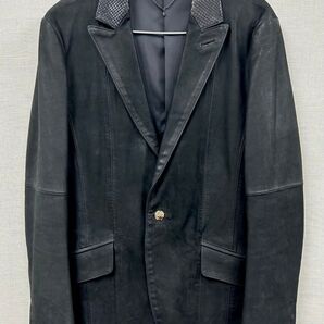 * SCHORL ショール パイソン レザー ジャケット ゴールドコンチョ *