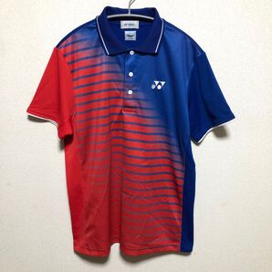 YONEX ポロシャツ レディース レッド/ブルー M