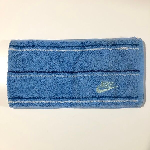 NIKE ロングタオル ブルー系 ロゴ刺繍入り スポーツ