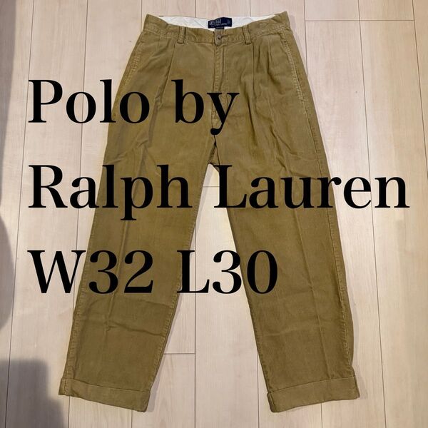 Polo by Ralph Lauren ベージュ コーデュロイ ワイドパンツ