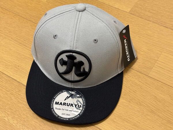 マルキュー フラットバイザー キャップ グレイ ブラック 新品未使用 グレー ブラック