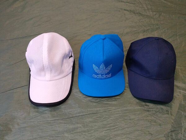 キャップ3点adidas ミズノ等